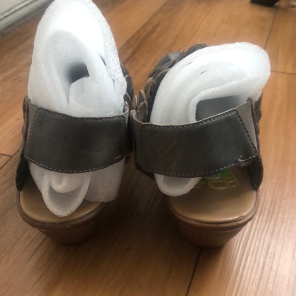 NWOT Rieker Anti-stress Sina 78 Grey Slip On Shoes Genuine Leather! Size 40/US 9 - Picture 11 of 14